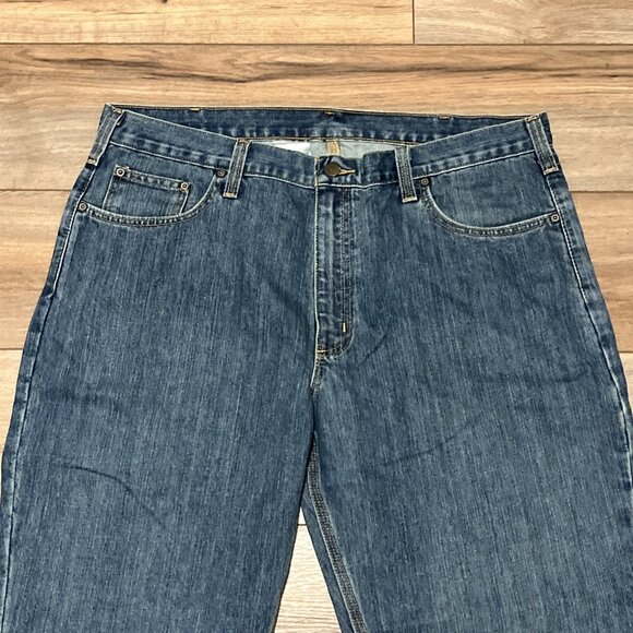 Men's Carhartt Relaxed Fit Denim Jeans SZ 40x28 Blue Modern 101483-980 - Picture 2 of 11